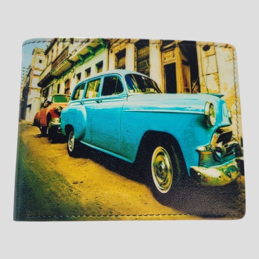 Retro VintageMen's Cuban Inspired Leather Wallet